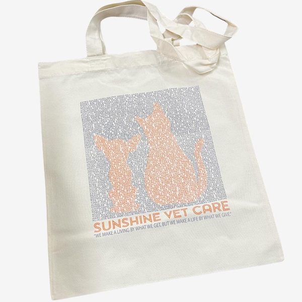 Sunshine Vet Care Cotton Canvas Tote Bags