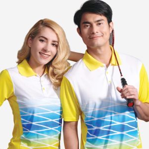 Quick dry polo T-shirts with sublimation.