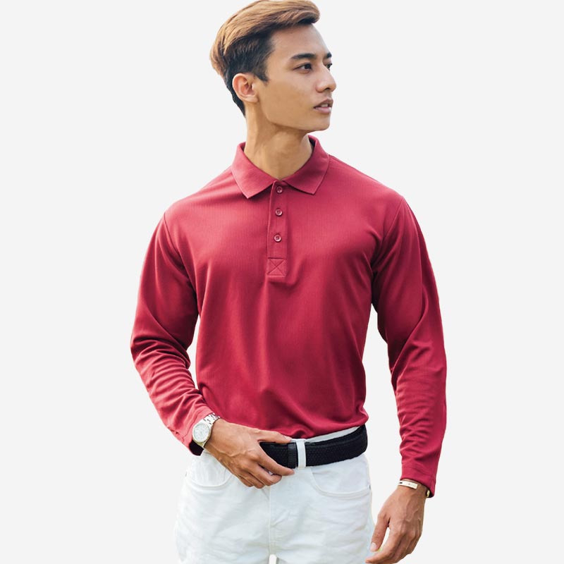 UDF27: Long Sleeve Dry Fit Polo T-Shirts
