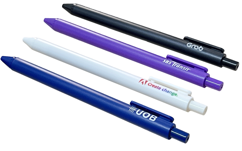 singapore custom plastic pens printing