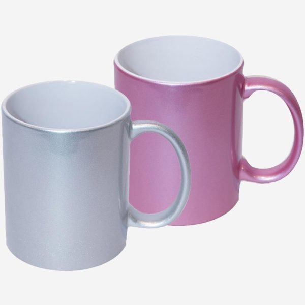 glittering ceramic cups