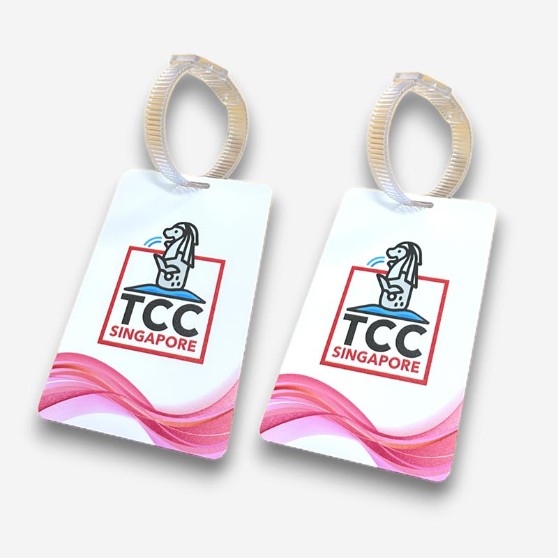 Custom Luggage Tags and Straps for TCC Singapore