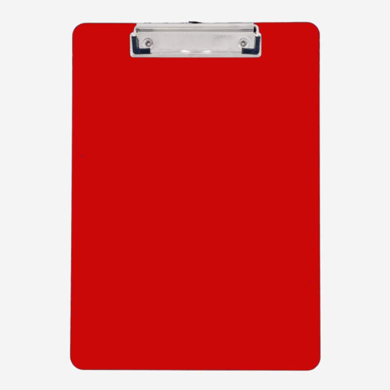 CLB-03-Customized-Clipboards-with-silkscreen-Printing-Red