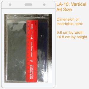 LA-10: A6 Size PVC Card Holders