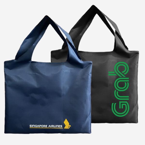 420D Nylon Polyester foldable reusable grocery bags