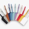 ready stock PU leather luggage tags printing 2025