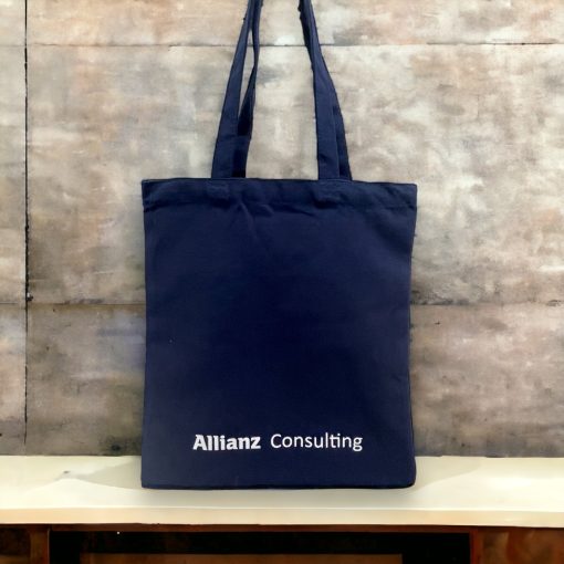 Ex Stock Navy Blue Tote Bags for Insurance Companies
