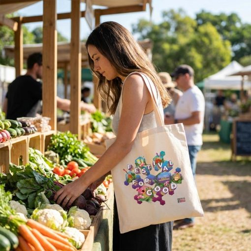 Wholesale Canvas Tote Bags Printing Lifestyle Picture