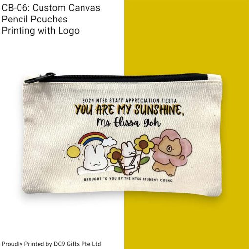 Custom Canvas Pencil Pouch Printing for 2024 NTSS Staff Appreciation Fiesta