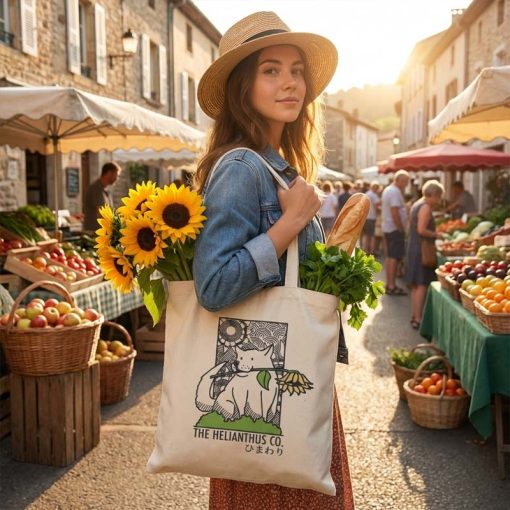 A3 size canvas tote bags printing lifestyle