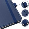 Royal blue corporate notebook with custom logo printing