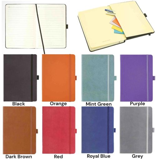 custom PU leather notebooks with UV printing