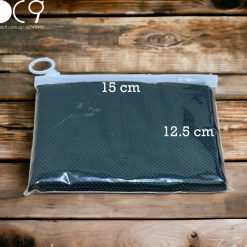 TW-05: Black Cooling Towels with Plastic Packaging