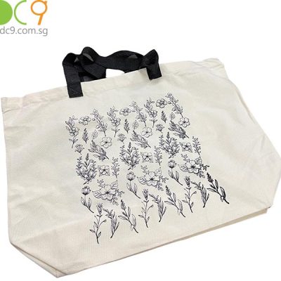 Custom Tote Bag with Floral Patterns