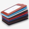 Portrait PU Leather Card Holders With Logo Printing