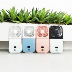 Portable Fan with Phone Stand Printing
