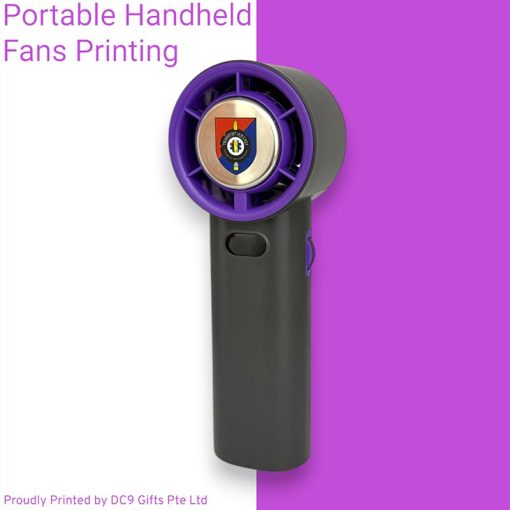 Portable Handheld Fans With Logo for Mindef