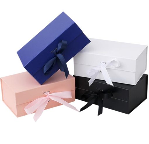 Premium Packaging Boxes with Magnetic Closure and Ribbons