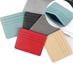 PU Leather Card Holders with 4 Card Slots