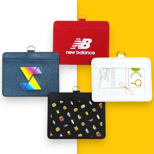 LA-12: Landscape PU Leather Card Holder Branded