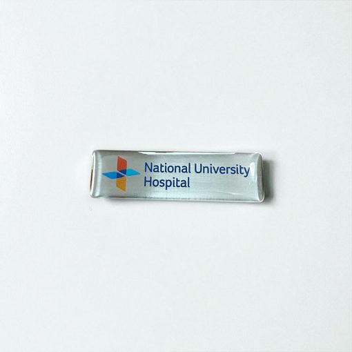 CENT-01: Custom Epoxy Name Tags Customisation for National University Hospital