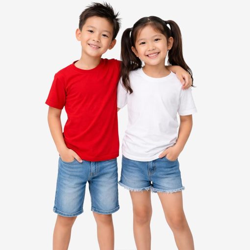 QD68 - KIDS Dry Fit Short Sleeve T-Shirt Color Sizing Chart