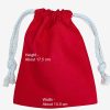 CB-18-R: 10 Oz Red Canvas Drawstring Pouch