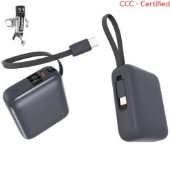 Energizer UE10082PQ 10000MAH PD+QC LCD Built In USB-C Cable CCC Power Bank