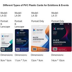 LA-31: 14 by 10 cm Plastic Card Printing (MOQ 20 pcs)