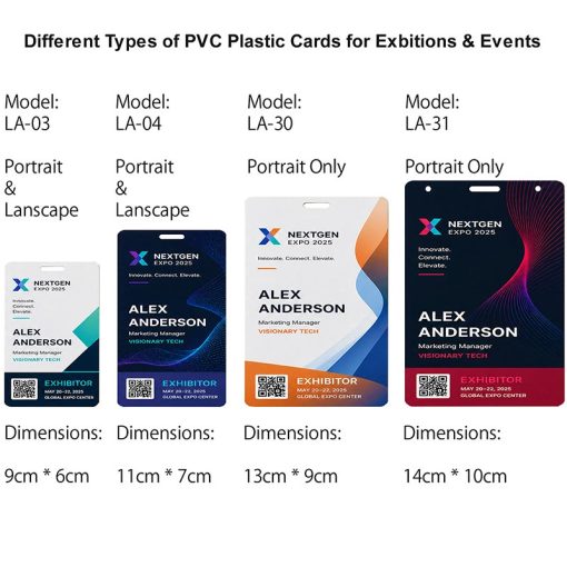 LA-31: 14 by 10 cm Plastic Card Printing (MOQ 20 pcs)