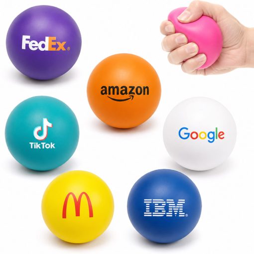 Ball shaped squeezable stress ball reliever