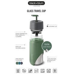 Black+Blum Glass Travel Cup corporate gift Singapore