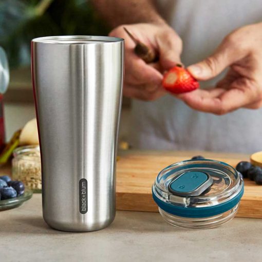 Black and Blum Insulated Travel Tumbler
